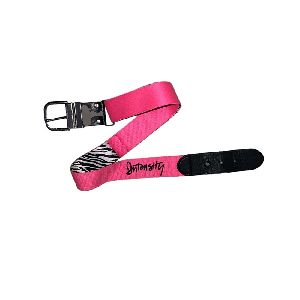 ☠️5/$20 ☠️INTENSITY | PINK ZEBRA ADJ REVERSIBLE BELT